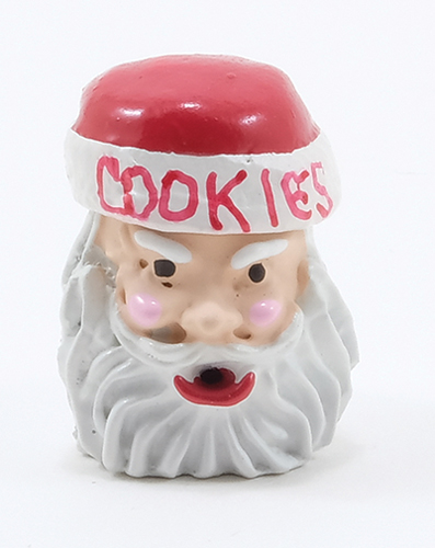 Dollhouse Miniature Santa Cookie Jar